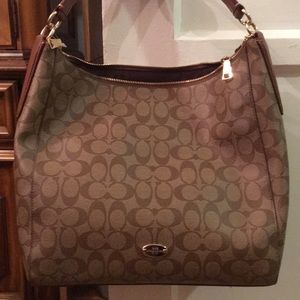 COACH Monogram Shoulder Bag